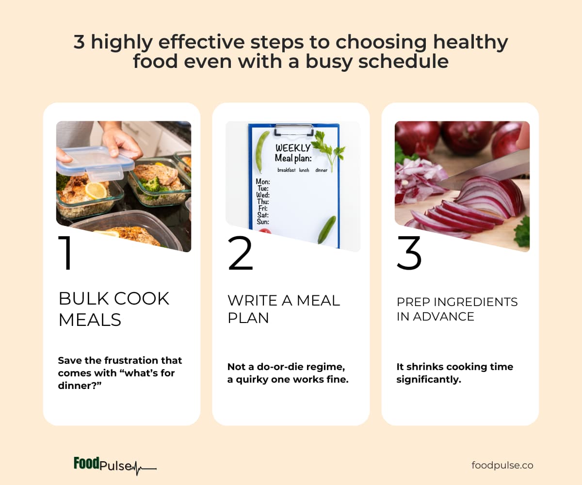 Effective ways to eat healthy as a busy professional