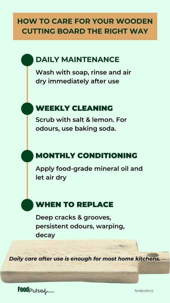 How to care for your wooden cutting board the right way